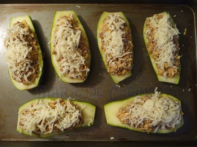 Zapallitos italianos rellenos - Preparación