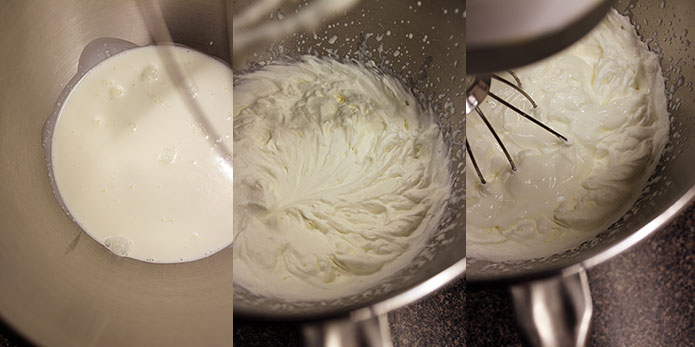 Torta de yogurt - Preparación crema