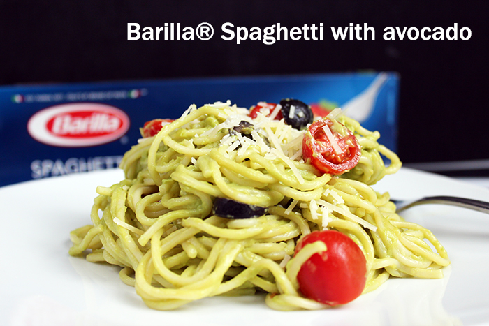 Barilla® Spaghetti con guacamole (palta)