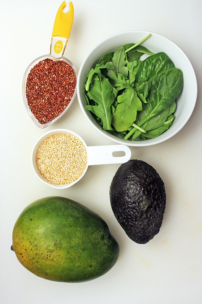 Timbal de quinoa, mango y aguacate - Ingredientes