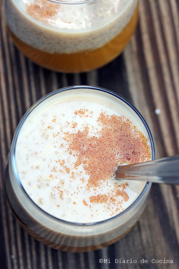 Leche con quinoa y mango