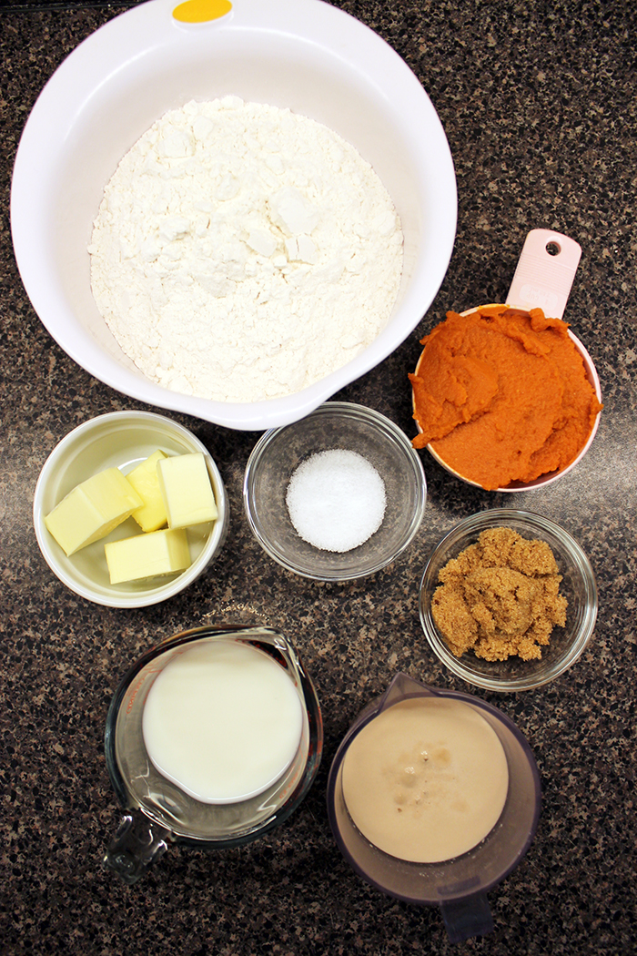 Pumpkin rolls - Ingredients