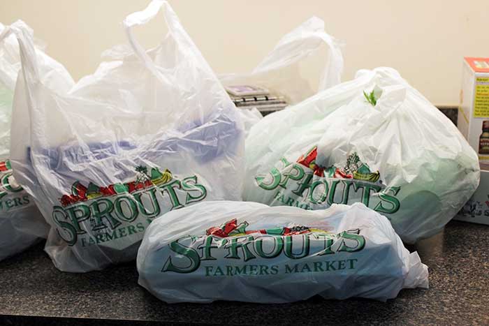 Products purchased from Sprouts supermarket