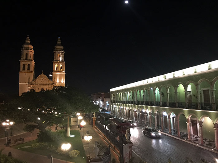 Cathedral from the city of Campeche, México