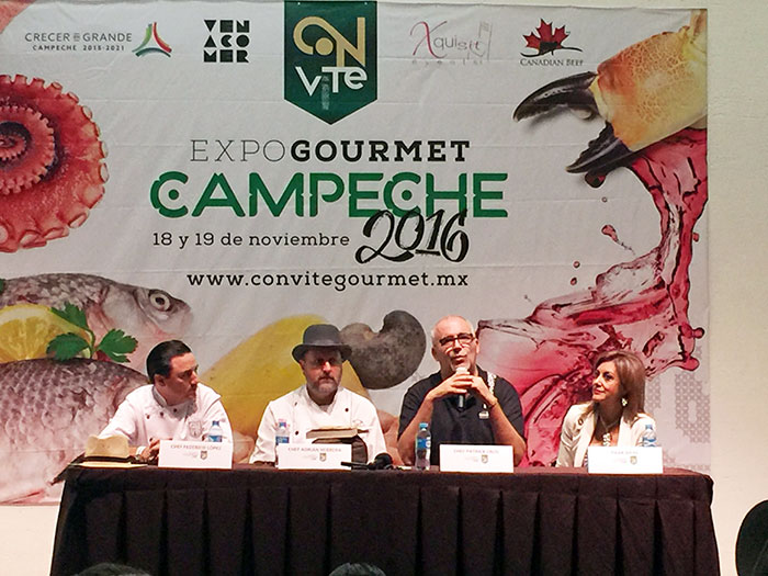 Convite ExpoGourmet Campeche 2016, México - Conferencia de prensa