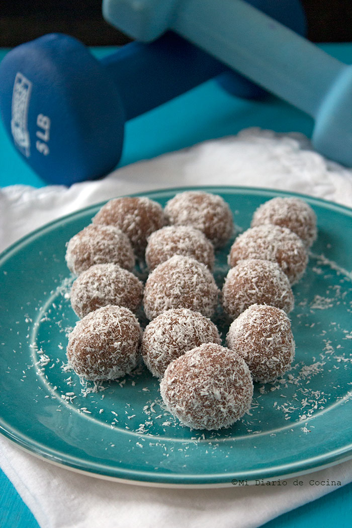 Chocolate almond protein balls