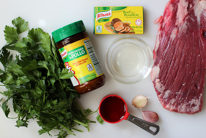 Beef crostini with Chimichurri sauce - Ingredients