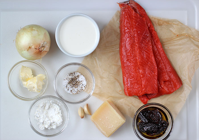 Salmon in cream sauce - Ingredients