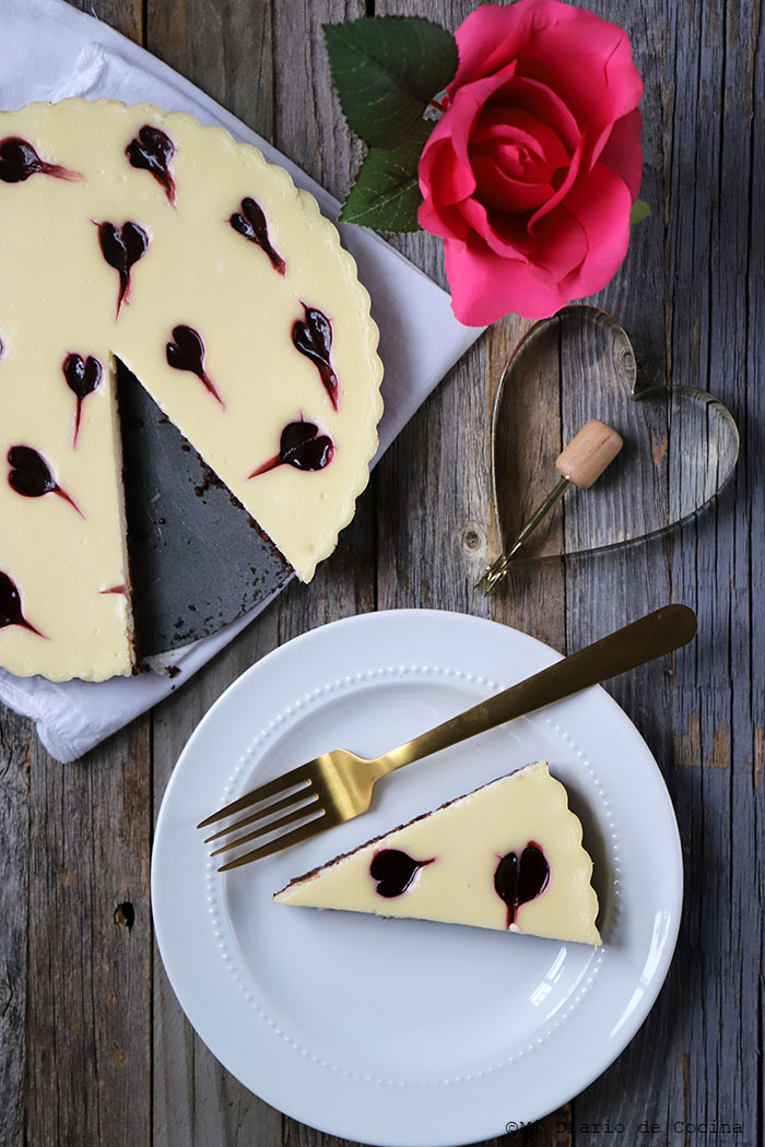 Cheesecake de vainilla y frambuesa