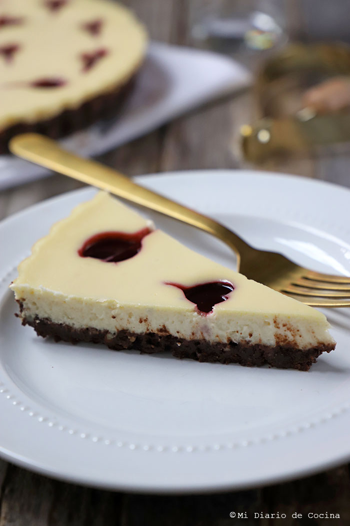 Cheesecake de vainilla y frambuesa