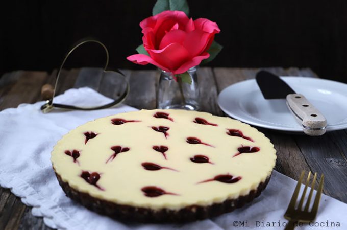 Cheesecake de vainilla y frambuesa