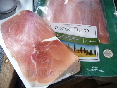 Prosciutto con huevo y espinaca - Preparación