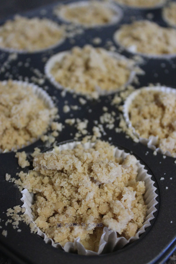 Muffins con streusel