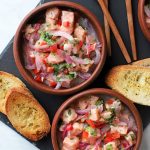 Salmon ceviche