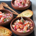 Salmon ceviche