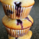 Muffins de arándanos, limón y yogurt