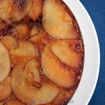 Upside-down pear tart