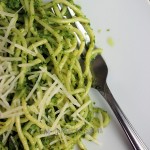 Pasta con pesto de perejil