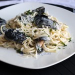 Pasta con mejillones (choritos)