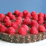 Tarta de chocolate y frambuesa (receta vegana)