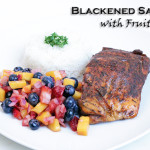 Blackened Salmon con salsa de fruta