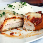 Oven baked chicken parmesan