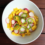 Corn and radish salad