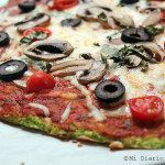 Pizza with zucchini base