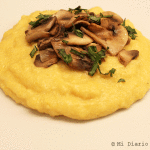 Polenta con champiñones