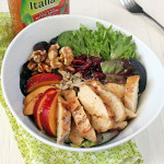 Chicken spring mix salad