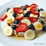 Waffles integrales con chia