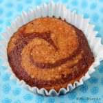 Muffins de banana mármol