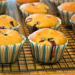 Muffins de arándanos saludables