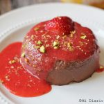 Chocolate Panna Cotta with berries sauce