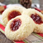 Coconut and jam cookies