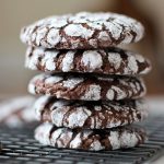 Galletas crinkle de chocolate