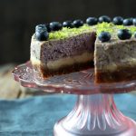 Cheesecake de arándanos vegano