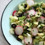 Celery and avocado salad