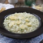 Beef broth risotto