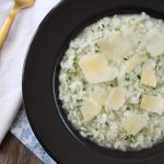 Risotto con caldo de res