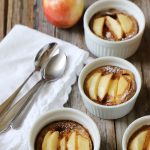 Dessert of apples and cinnamon