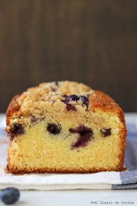Queque de arándanos simple