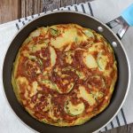 Tortilla de papas y zapallo italiano