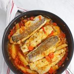 Pescado al jugo con papas