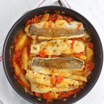 Pescado al jugo con papas