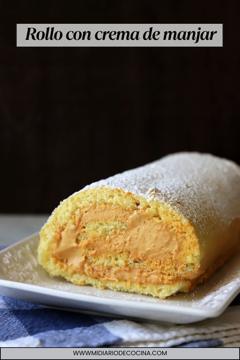 Rollo con crema de manjar