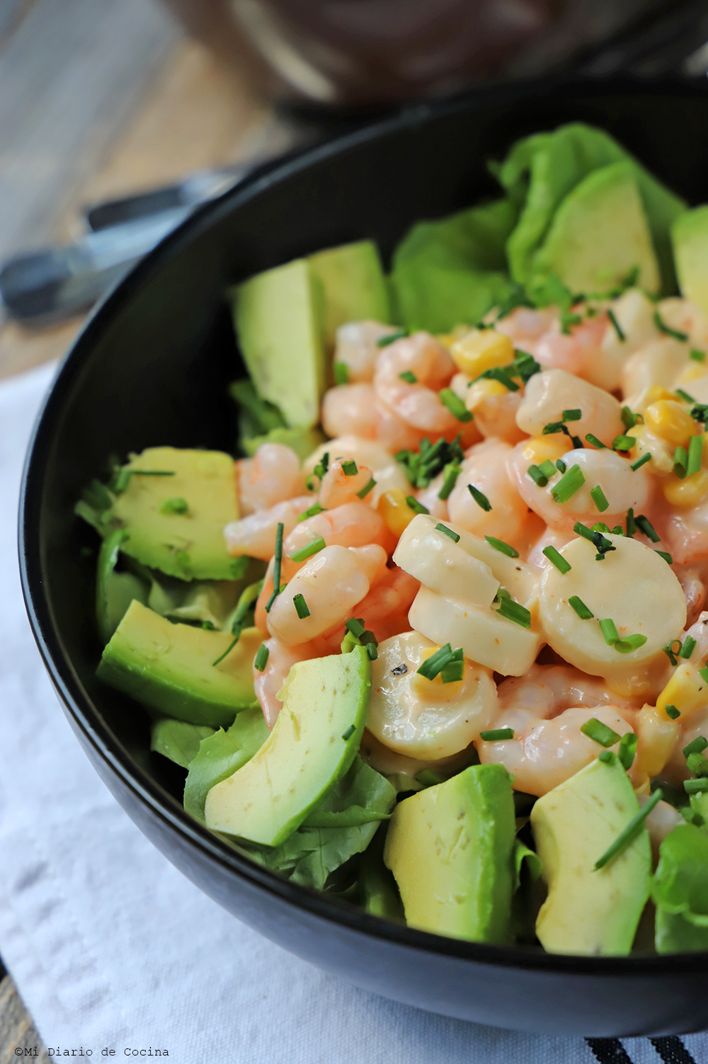 Ensalada de camarones y palmitos – Mi Diario de Cocina