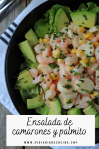 Ensalada de camaron y palmito