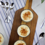 Arroz con leche y arándanos