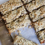 Barras de avena y mermelada